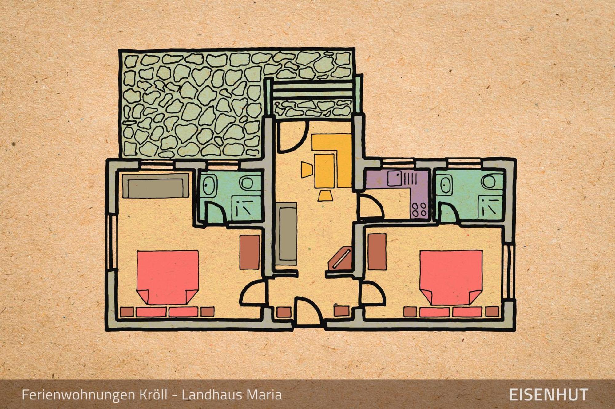 Ferienwohnungen Kroll - Appartements Viktoria Und Landhaus Maria Mayrhofen Szoba fotó