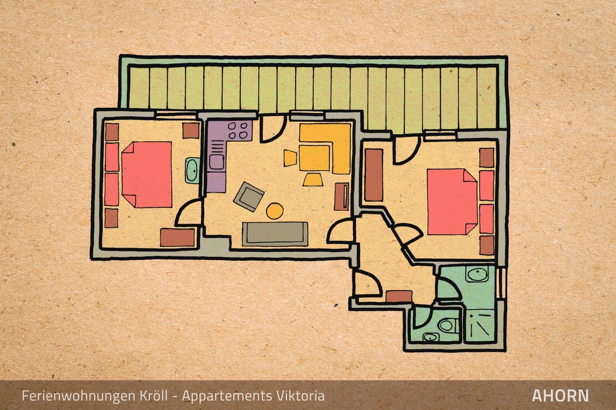 Ferienwohnungen Kroll - Appartements Viktoria Und Landhaus Maria Mayrhofen Szoba fotó