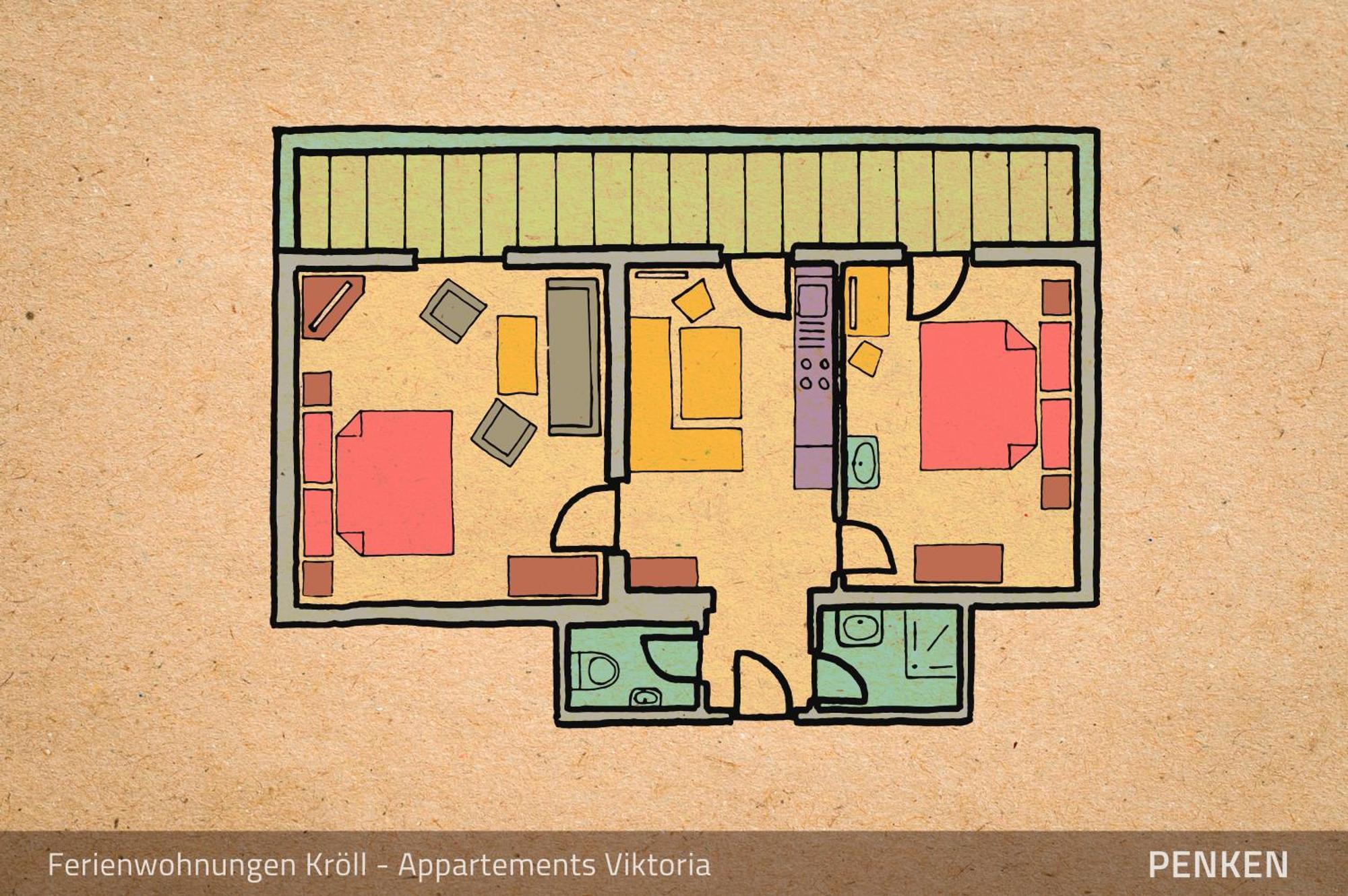 Ferienwohnungen Kroll - Appartements Viktoria Und Landhaus Maria Mayrhofen Szoba fotó